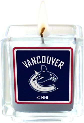 شموع معطرة من Siskiyou Sports NHL Vancouver Canucks، 4 قطع مقاس واحد، ألوان الفريق in Saudi Arabia