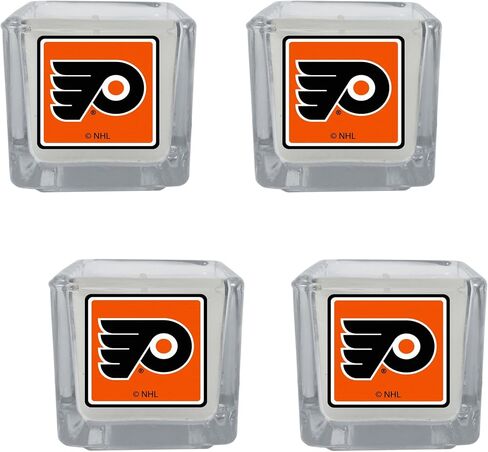 شموع معطرة من Siskiyou Sports NHL Philadelphia Flyers، 4 قطع مقاس واحد، ألوان الفريق in Saudi Arabia