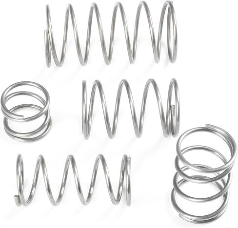 10Pcs Stainless Steel Springs, Compression Springs, Wire Diameter 1.2mm, 7mm OD, 15mm Free Length, Springs for Shop and Home Repair in Saudi Arabia