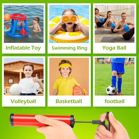 12 Sets Ball Pump Air Pumps Portable Hand Air Ball Pump Inflatables Air Ball Pump Small Sports Pump Kit with Needle Nozzle Hose for Soccer Basketball Football Volleyball and Other Sports Ball 6 Colors in Saudi Arabia