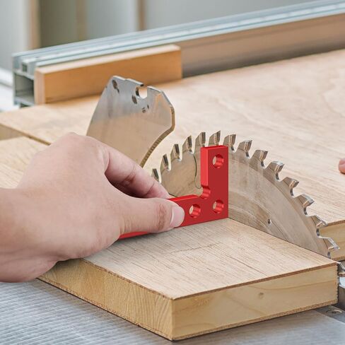 Aluminum Alloy Small Square Center Finder Tool, Mini Square Ruler Precise 90° Marking Center Finder Right Angle Edge Marking Tool Woodworking Scriber Measuring Ruler (Metric) in Saudi Arabia