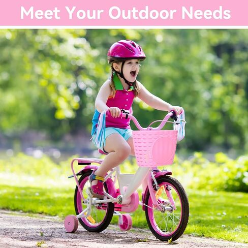 Kids Bike Basket, Girls Bike Basket Bicycle Basket Front Handlebar Bicycle Front Basket Pink Bike Basket for Girls Bicycle Basket Bicycle Handlebar Basket Plastic Bicycle Front Handlebar B in Saudi Arabia