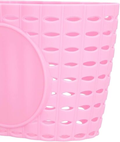 Kids Bike Basket, Girls Bike Basket Bicycle Basket Front Handlebar Bicycle Front Basket Pink Bike Basket for Girls Bicycle Basket Bicycle Handlebar Basket Plastic Bicycle Front Handlebar B in Saudi Arabia