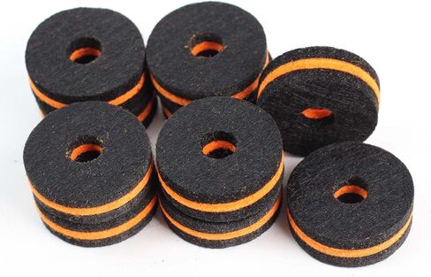 Cymbal Stand Felt, 10 Pcs Cymbal Stand Felt 35mm Black Orange Cymbal Protection Sleeve Replacement Part in Kuwait