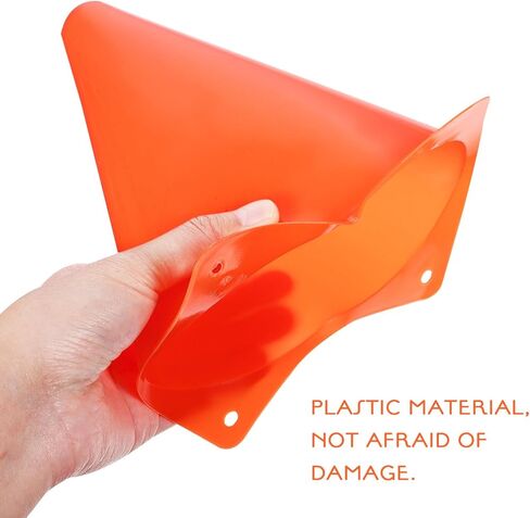 Totority 12 PCS 7 Inch Orange Cones and 12 Pcs Racing Flags, Soccer Cones Agility Field Marker Cone for Sports Training, Drills, Outdoor Activity, Construction Themed Party Decorations in Saudi Arabia
