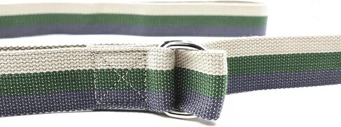 Teeoff Yoga Straps with Adjustable Metal D-Ring for Pilates Gym Workouts Stretching 8 Colors in Saudi Arabia
