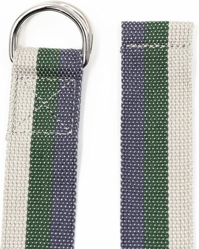 Teeoff Yoga Straps with Adjustable Metal D-Ring for Pilates Gym Workouts Stretching 8 Colors in Saudi Arabia