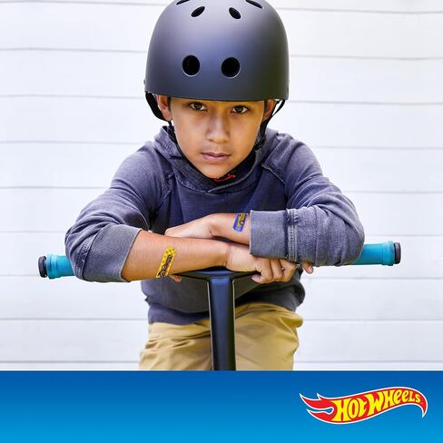 Hot Wheels Bandage Kit, Bandaids for Kids, Ideal for Boys, Infants and Children, Latex-Free Band Aids, Ft a Collectible Hot Wheels Tin Case, Variety Pack with 3 Assorted Sizes, 100 ct. in Saudi Arabia