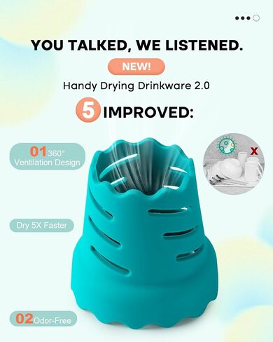 Water Bottle Drying Rack, Silicone Single Faster Bottle Dryer Rack, for Glass Cups, Mugs, Tumbles and More, Bottle Drying Holder Stand（3-Pack, Grey in Saudi Arabia