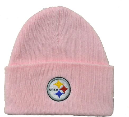 Pittsburgh Steelers Pink Cuff unisex adults Beanie Hat - NFL Cuffed Winter Knit Toque Cap in Saudi Arabia