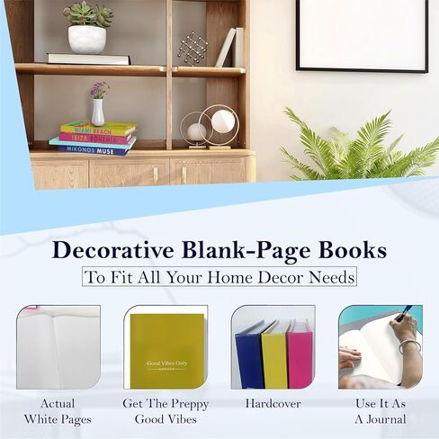 (Set of 3) Decorative Books for Home Decor - Colorful coffe table books, coffee table books hardcover, preppy books, Designer Decorative Books, Blank decor books in Saudi Arabia
