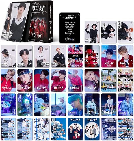 Kpop Lomo Cards 2021 NOEASY Card 54Pcs Stray Kids in Life Card Mini Photo Cards Fans Gift (NOEASY) in Saudi Arabia