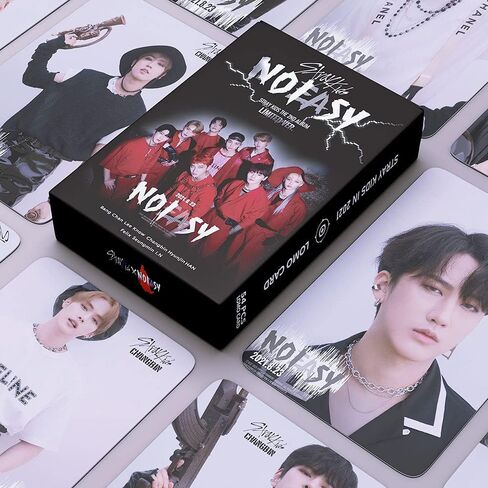 Kpop Lomo Cards 2021 NOEASY Card 54Pcs Stray Kids in Life Card Mini Photo Cards Fans Gift (NOEASY) in Saudi Arabia