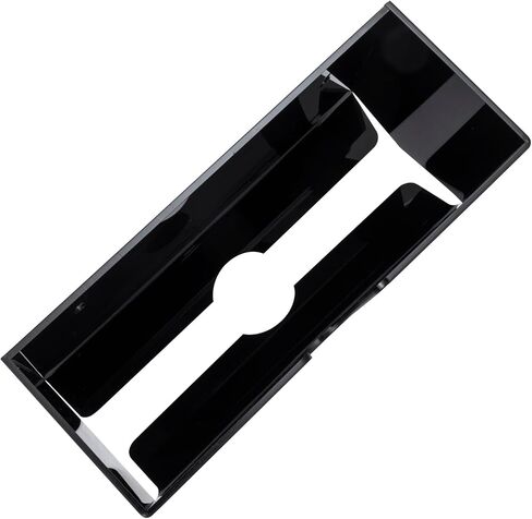 MyGift Modern Premium Black Acrylic Commercial Bathroom Hanging Folded Paper Towel Holder, Wall Mounted Dispenser for Trifold Multifold Z Fold Disposable Restroom Hand Towels in Saudi Arabia