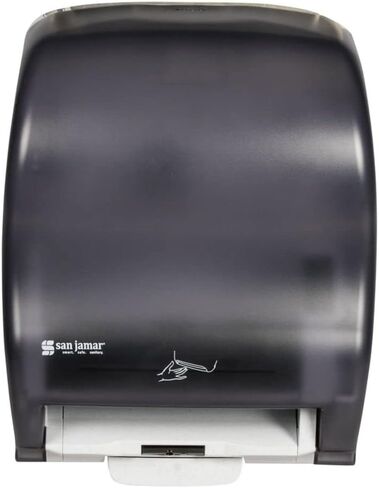 San Jamar Classic Paper Towel Dispenser Hybrid Dispenser for Bathroom, Kitchens, and Restaurants, Plastic, 10.25 x 16.75 x 13 Inches, Black in Saudi Arabia