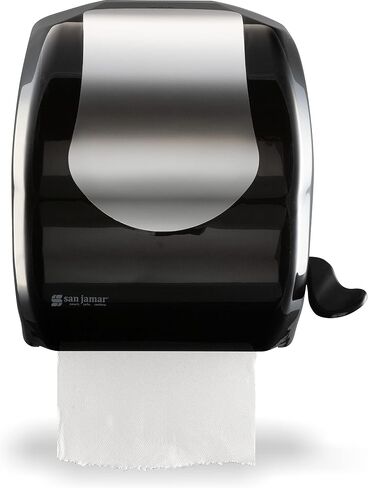 San Jamar Classic Paper Towel Dispenser Hybrid Dispenser for Bathroom, Kitchens, and Restaurants, Plastic, 10.25 x 16.75 x 13 Inches, Black in Saudi Arabia