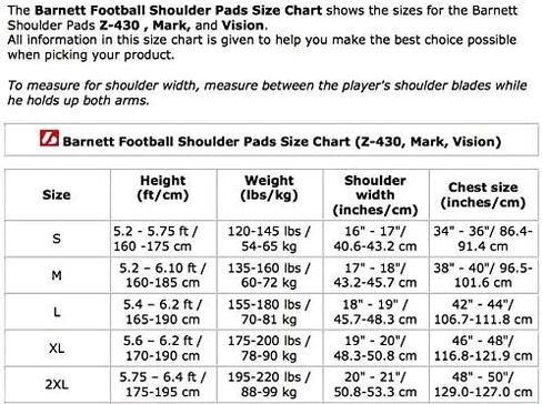BARNETT Vision I bk Football Shoulder pad, QB-WR in Saudi Arabia