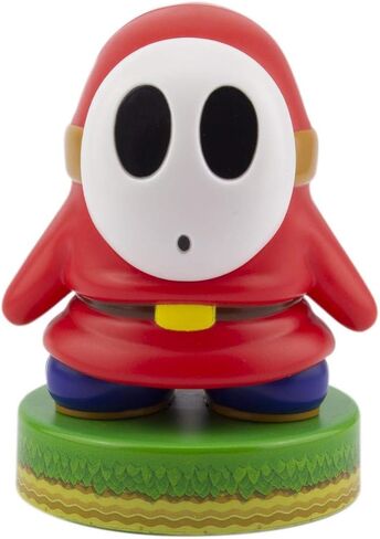 Paladone Super Mario Shy Guy 3D Icon BDP | Officially Licensed Nintendo Collectable | Unique Gift Idea | Bright Night Light or Desk Lamp | Battery Powered by 2 x AAA, White in Saudi Arabia