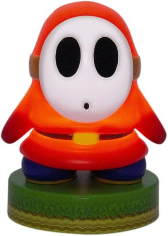 Paladone Super Mario Shy Guy 3D Icon BDP | Officially Licensed Nintendo Collectable | Unique Gift Idea | Bright Night Light or Desk Lamp | Battery Powered by 2 x AAA, White in Saudi Arabia
