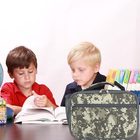 Insulated Lunch Box for School, Thermal Reusable Durable Freezable Lunch Bags for Kids Boys Girls Men Women - Small Soft Cooler Portable Lunch Tote Kit for Work Picnic Travel,Black in Saudi Arabia