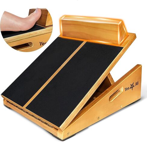 Yes4All Professional Incline Board, Slant board calf stretching, Squat Wedge and Anti-Slip Surface, Portable Side Handle in Saudi Arabia