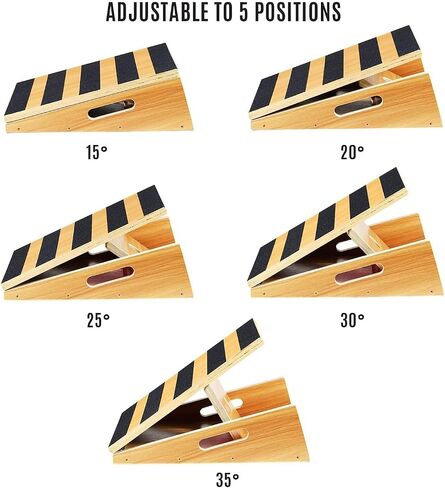 Yes4All Professional Incline Board, Slant board calf stretching, Squat Wedge and Anti-Slip Surface, Portable Side Handle in Saudi Arabia