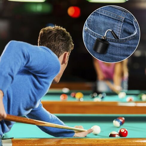 DONGKER Pool Chalk Holder,Portable Pool Cue Chalk Holder with Spacer for Billiards Training Enthusiasts in Saudi Arabia