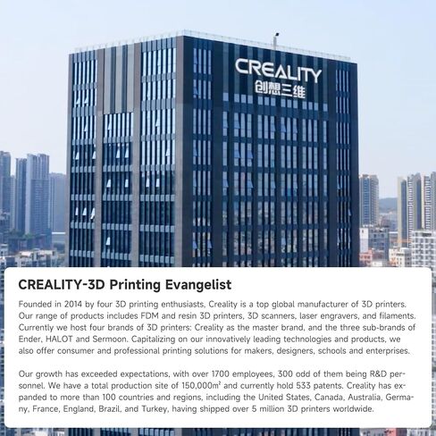 Official Creality 3D Printer Resin 405nm, Fast UV-Curing Resin, High Precision Safety Low Odor Quick Curing Standard Photopolymer Resin for LCD 3D Printing, White 500g in Saudi Arabia