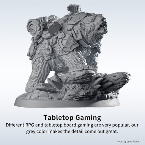 Chitu Systems Conjure Sculpt Resin,3D Printer Resin High-Detailed with Very Clear Detail Performance, Best-Resin for Miniatures and Display Pieces LCD 3D Printing (Grey,1000g) in Saudi Arabia