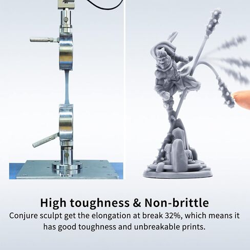 Chitu Systems Conjure Sculpt Resin,3D Printer Resin High-Detailed with Very Clear Detail Performance, Best-Resin for Miniatures and Display Pieces LCD 3D Printing (Grey,1000g) in Saudi Arabia
