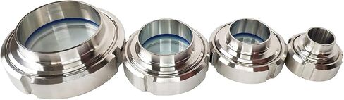 3" Weld Union Sight Glass Sanitary Weld Sight Glass PTFE Gaskets 304 Stainless Steel for Processing View Plumbing Fitting Circular Viewing in Saudi Arabia