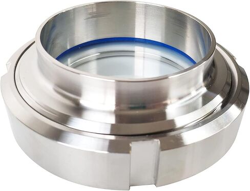 3" Weld Union Sight Glass Sanitary Weld Sight Glass PTFE Gaskets 304 Stainless Steel for Processing View Plumbing Fitting Circular Viewing in Saudi Arabia