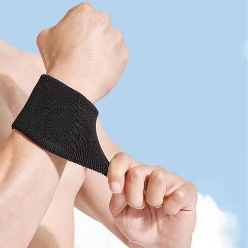 Sweatbands Sports Wristbands for Kids and Women - 3 inch Elastic Athletic Wrist Bands for Tennis, Basketball, Running, Working Out in Saudi Arabia