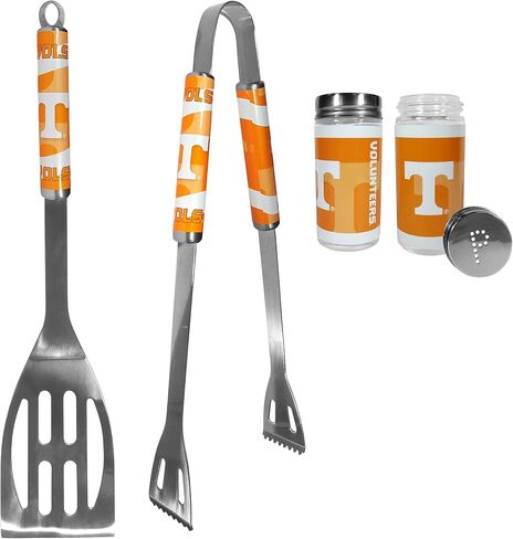 NCAA Siskiyou Sports Fan Shop متطوعو تينيسي 2 قطعة مجموعة شواء مع الباب الخلفي الملح والفلفل الهزازات مقاس واحد لون الفريق in Saudi Arabia