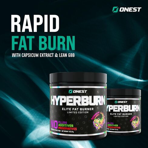 ONEST Hyperburn Fat Burner Powder – 153g (30 Servings) Appetite Suppressant Weight Loss Supplement, Metabolism Booster & Sports Nutrition Protein Powder for Men and Women in Saudi Arabia