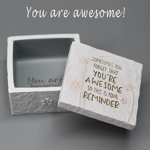 Gifts for Friends, Friendship Gifts for Women, Friend Birthday Gifts for Women, Gifts for Friends Female, Thank You for Being a friend, Sculpted Hand-Painted Keepsake Box in Kuwait