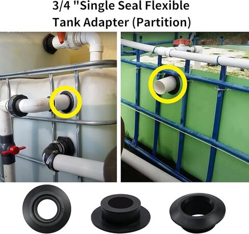 8 عبوات من مهايئ الخزان المطاطي المرن مقاس 3/4 بوصة (الحاجز)، وختم مرن من الأنابيب إلى الخزان - محول الخزان للختم in Kuwait