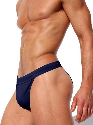 AIEOE Men Low Rise Swim Briefs Quick Dry Athletic Swimsuit Bikini Pouch Sexy Swimwear Thongs in Kuwait