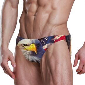Men's Sexy Bikini American Eagle Swimsuit Swimwear Quick Dry Print Briefs L 20323642