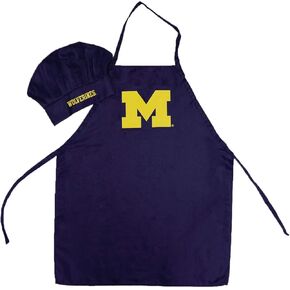 Michigan Wolverines Chef Hat & Apron Set Blue