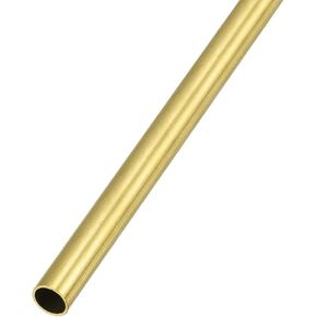 Brass Tube (8mm OD x 0.5mm Wall T x 200mm L), Straight Tubing - for Home Furnishing, Machinery, DIY Handicraft