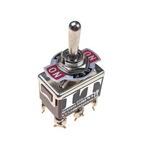 IndusTec DPDT 20A 12V 24V (On)/Off/(On) 6 Screw 3 Position DC Control Momentary Automatic Reset Toggle Switch