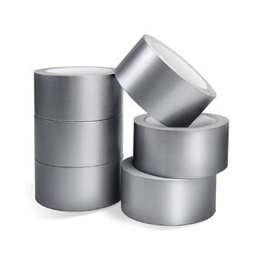 Silver Duct Tape 2in x 20Yards 6-Pack Heavy Duty Duct Tape Strong AdhesionFlexible No Residue Waterproof Versatile use Tear by Hand