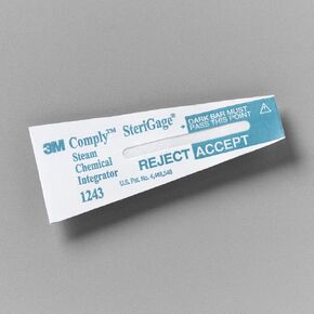 3M™ Attest™ Steam Chemical Integrator, 1243B, Type 5, 3/4 in x 2 in (1.9 cm x 5.1 cm), 100/BAG, 10 BAG/CS, 1000/CS