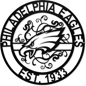 NFL Philadelphia Eagles Laser Cut Metal Sign