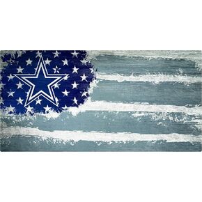 Fan Creations NFL Dallas Cowboys Unisex Dallas Cowboys Flag Sign, Team Color, 6 x 12, (N1007-DAL)