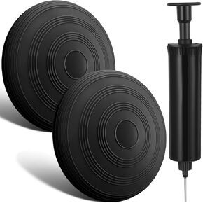 2 Pcs Inflated Wobble Cushion Balance Wiggle Seat Wobble Balance Disc Sensory Flexible Seating Stability Core Trainer with Hand Pump for Chair Kids Adult Class Exercise Home Office