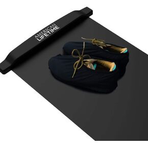 American Lifetime Slide Board - Workout Board for Fitness Training and Therapy with Shoe Booties and Carrying Bag Included