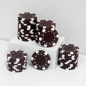 11.5 Gram Poker Chips ABS Monte Carlo Poker Chips Casino Grade Poker Chip for Texas Hold'em, Blackjack,Card Night Poker Games-Pack of 50