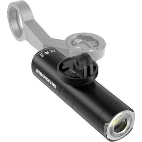1200/1500 Lumens Bike Headlight Rechargeable, Rotating Lens Anti-Glare Bicycle Light for Night Riding for MTB Road Gravel Bike, Compatible with Garmin